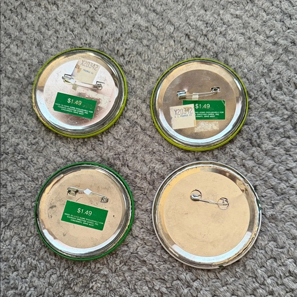 Vintage Hong Kong St. Patrick's Day Buttons